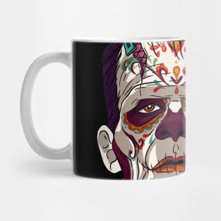 Catrina Frankenstein Sugar Skull Horror Movie Mug